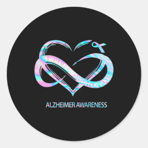 Erinnern Sie sich an Alzheimerheimer Runder Aufkleber