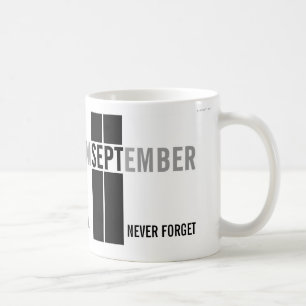 Erinnern Sie sich an am 11. September Tasse