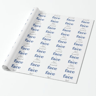 Erinnern Sie sich an das gute alte Gesicht Geschenkpapier
