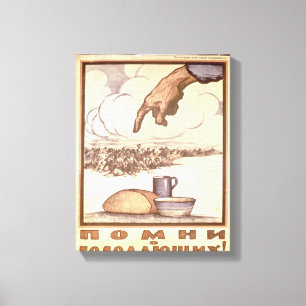 Erinnern Sie sich an den Hunger! Poster, 1921 Leinwanddruck