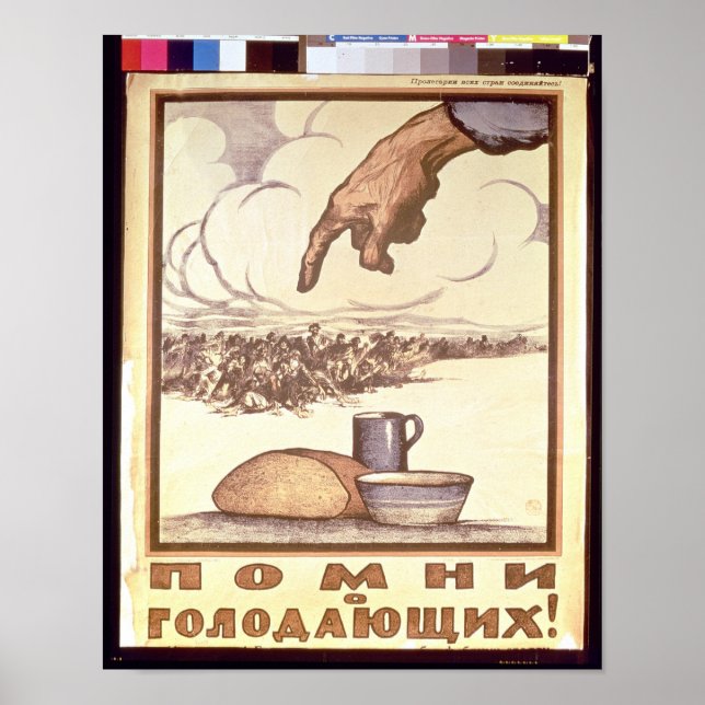 Erinnern Sie sich an den Hunger! Poster, 1921 Poster (Vorne)