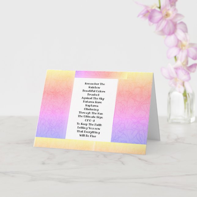 Erinnern Sie sich an den Regenbogen Karte (Orchidee)