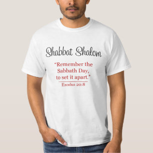 Erinnern Sie sich an den Sabbat Day - Shabbat Shal T-Shirt