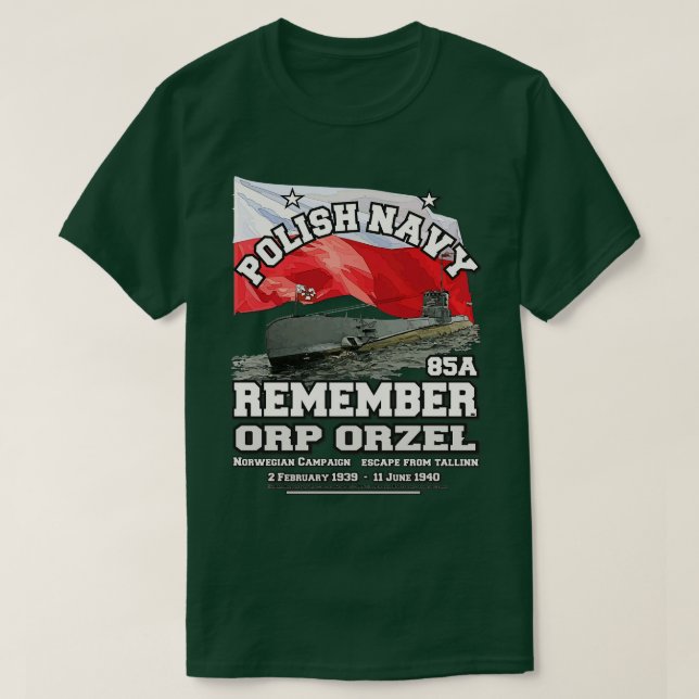 Erinnern Sie sich an den U-Boot-Preis der polnisch T-Shirt (Design vorne)