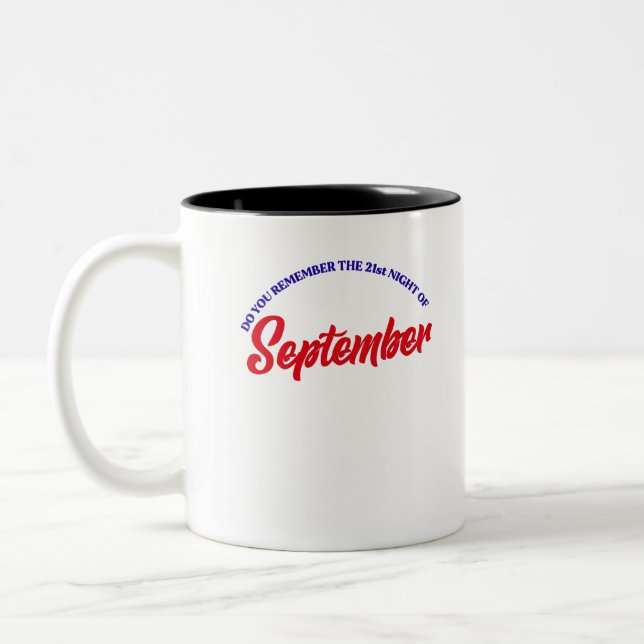 Erinnern Sie sich an die 21. Septembernacht? Zweifarbige Tasse (Links)