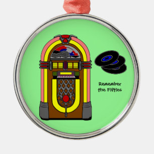 Erinnern Sie sich an die 50er Silbernes Ornament