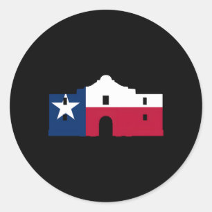 Erinnern Sie sich an die Mission der Alamo Texas F Runder Aufkleber