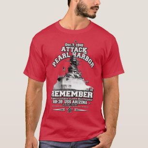 Erinnern Sie sich an die USS ARIZONA BB39 Pearl Ha T-Shirt