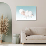 Erinnern Sie sich an diesen Moment, neues Baby-Fot Künstlicher Leinwanddruck<br><div class="desc">Denken Sie daran, Dieses Moment Neues Baby Foto, ersetzen Sie einfach das Beispiel-Foto mit Ihrem eigenen Favoriten der quadratischen Landschaft Orientierung. Denken Sie daran, dieser Moment ist in einem eleganten Set-Skript am unteren Ende. Sie können die Farbe dieses Textes ändern, wenn nötig, um Ihr Foto besser Anzug, indem Sie weiter...</div>
