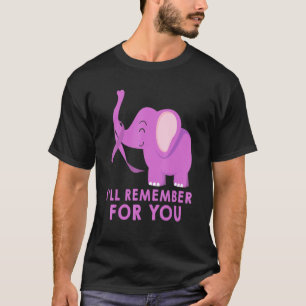 Erinnern Sie sich an Elefanten - Alzheimer Awarene T-Shirt