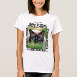 Erinnern Sie sich an Ihr Foto zur Cat Pet-Erinneru T-Shirt