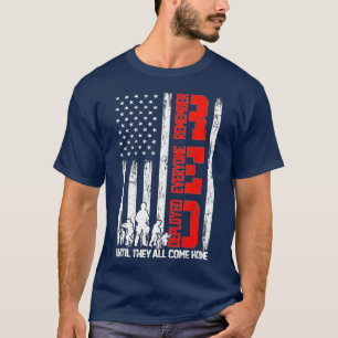 Erinnern Sie sich an jeden Veteran eingesetzt RED  T-Shirt