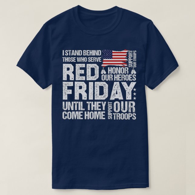 Erinnern Sie sich an jeden Veteran verwendet RED F T-Shirt (Design vorne)