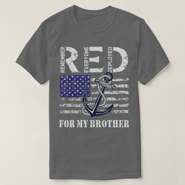 Erinnern Sie sich an jeden Veteran verwendet RED F T-Shirt (Design vorne)
