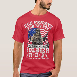 Erinnern Sie sich an jeden Veteran verwendet RED F T-Shirt