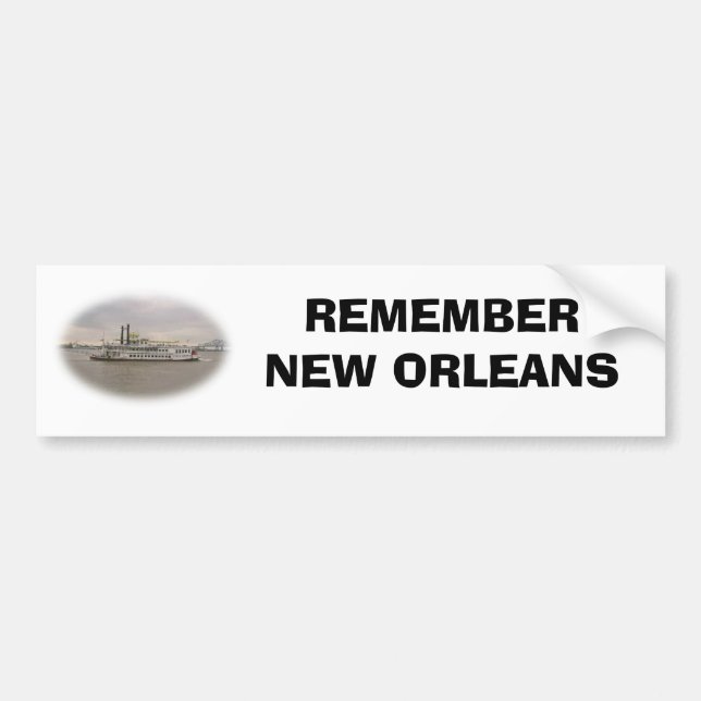 ERINNERN SIE SICH AN NEW ORLEANS AUTOAUFKLEBER (Vorne)