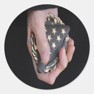 Erinnern Sie sich an unsere Veteranen Runder Aufkleber