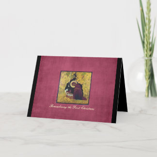 Erinnern Sie sich an Weihnachts-Grußkarte Feiertagskarte