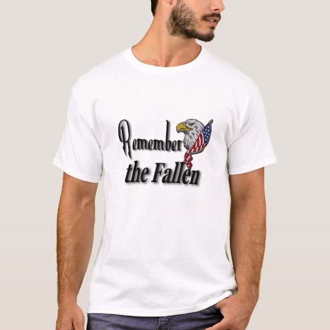 Erinnern Sie sich den an gefallenen individuellen T-Shirt (Vorderseite)