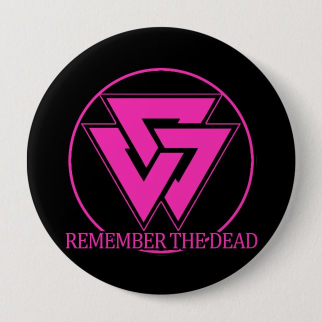 Erinnern Sie sich den an toten Homocaust Knopf Button (Vorderseite)