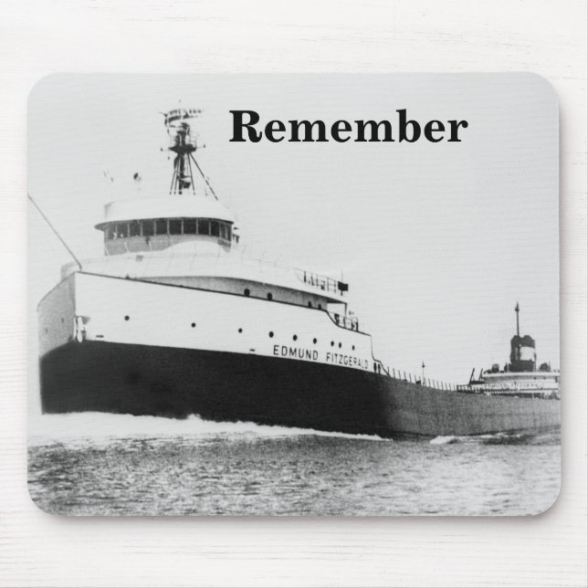 Erinnern Sie sich: Der Edmund Fitzgerald Mousepad (Vorne)