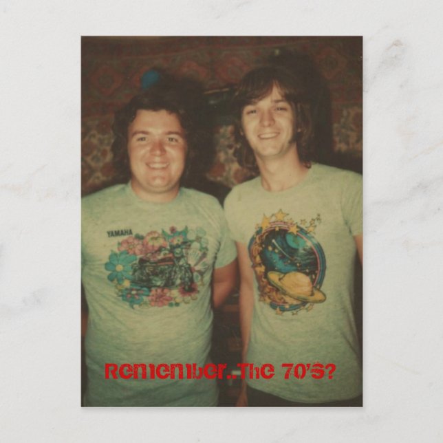 Erinnern Sie sich... die 70er? Postkarte (Vorderseite)