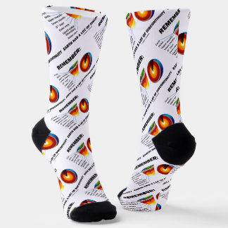 Erinnern Sie sich: Die Erde hat einen großen Spaß Socken