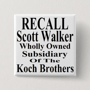 Erinnert Euch an Gouverneur Scott Walker Firmen La Button