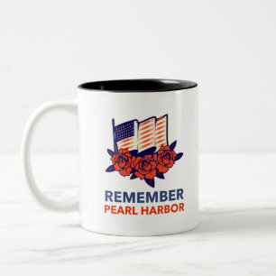 Erinnert euch an Pearl Harbor Zweifarbige Tasse