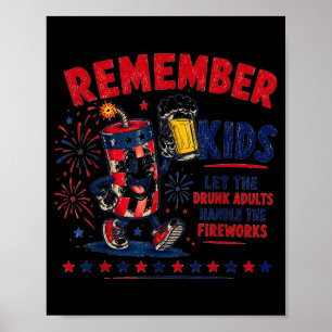 Erinnert euch Kinder lasst S Feuerwerk machen Lust Poster