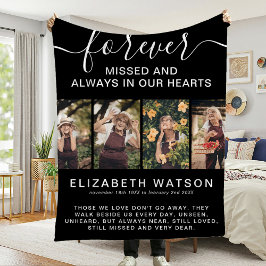 Erinnerung 4 Fotomaterial für immer in unserem Her Fleecedecke