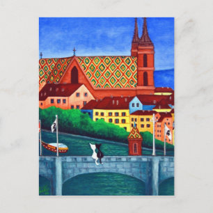 Erinnerung an Basel, Schweiz Postkarte anzeigen