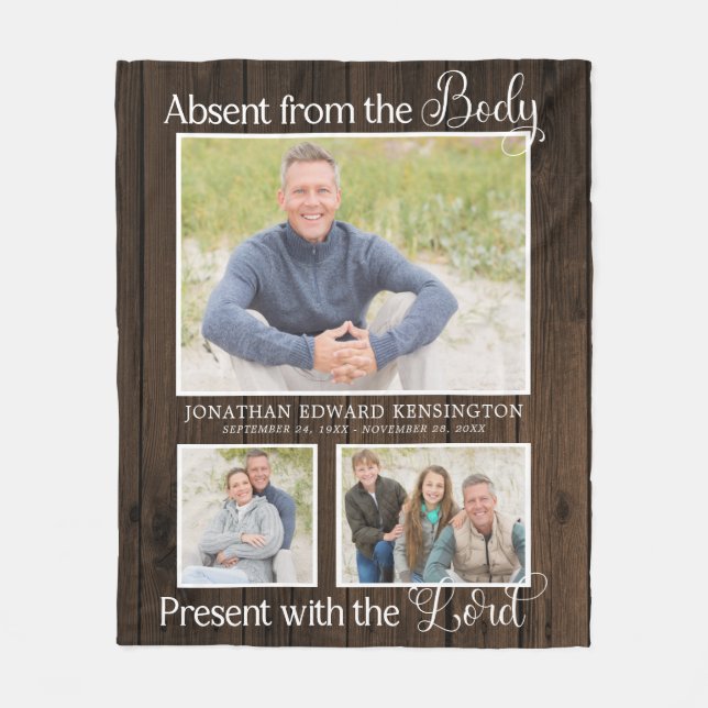 Erinnerung an christliches Foto Fleecedecke (Vorderseite)