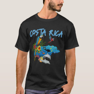 Erinnerung an Costa Rica Papagei Tauchgang T-Shirt