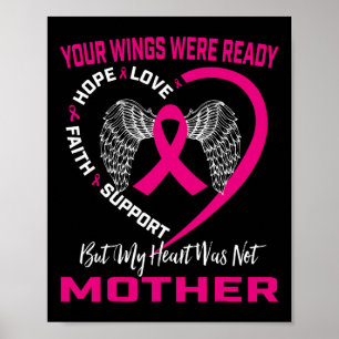 Erinnerung an das Bewusstsein der Mama für rosa Br Poster