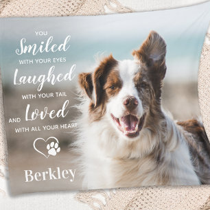 Erinnerung an das Personalisierte Foto von Hunden Fleecedecke