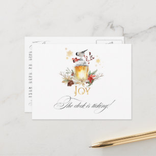 Erinnerung an das Snowy Pine & Spruce Weihnachtsfe Postkarte