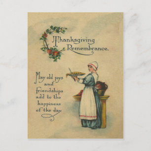 Erinnerung an das Thanksgiving-Fest Feiertagspostkarte