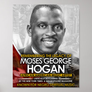 Erinnerung an das Vermächtnis von Moses Hogan Poster