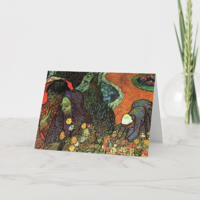 Erinnerung an den Garten in Etten von Vincent van  Karte (Vorderseite)