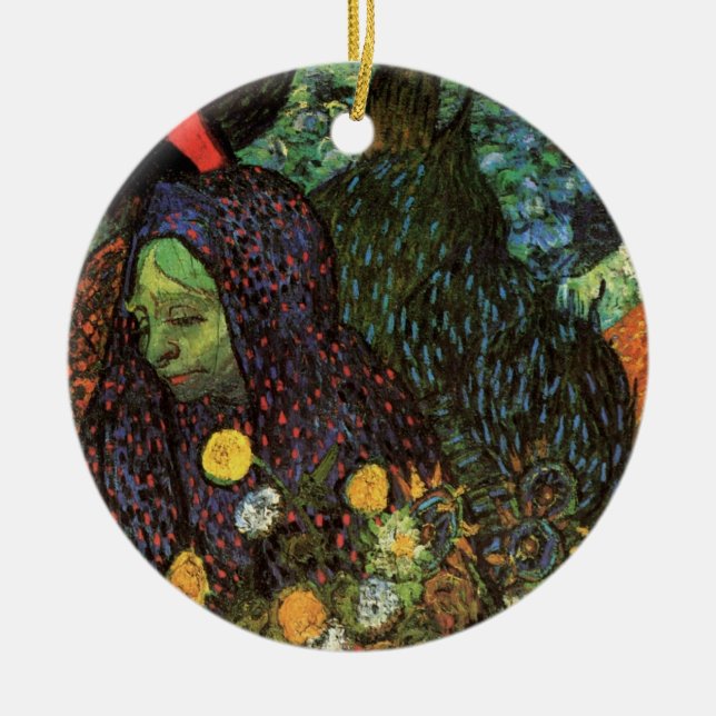 Erinnerung an den Garten in Etten von Vincent van  Keramikornament (Vorne)