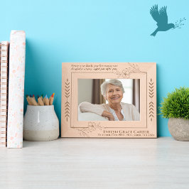 Erinnerung an den personalisierten Individuelle Na Geätzte Rahmen