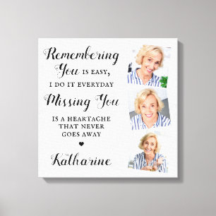 Erinnerung an die Familienfeier Personalisiert 3 F Leinwanddruck