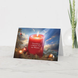 Erinnerung an die Weihnachtsfeier Rote Kerze Karte