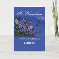 Erinnerung an Ehemänner anlässlich des Todes