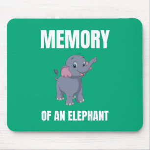 Erinnerung an ein Elefant-Alternativdesign Mousepad