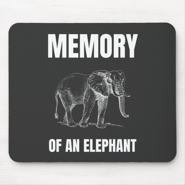 Erinnerung an einen Elefanten Mousepad (Vorne)