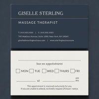 Erinnerung an einen Termin in der Massagepraxis