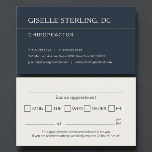 Erinnerung an einen Termin in einer Chiropraktiker