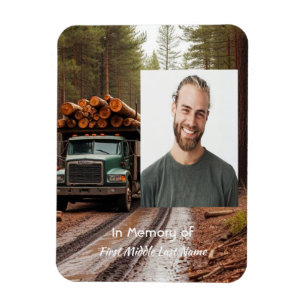 Erinnerung an Holztransportfahrer Magnet